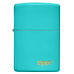 ISQUEIRO ZIPPO FLAT TURQUOISE LOGO